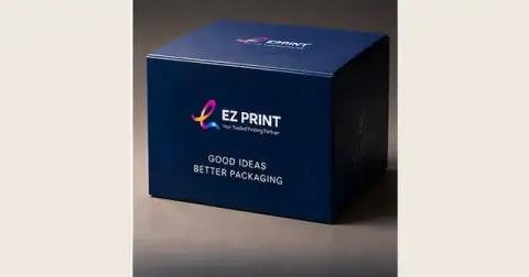 Illustrative collection of folded packaging boxes in different styles.