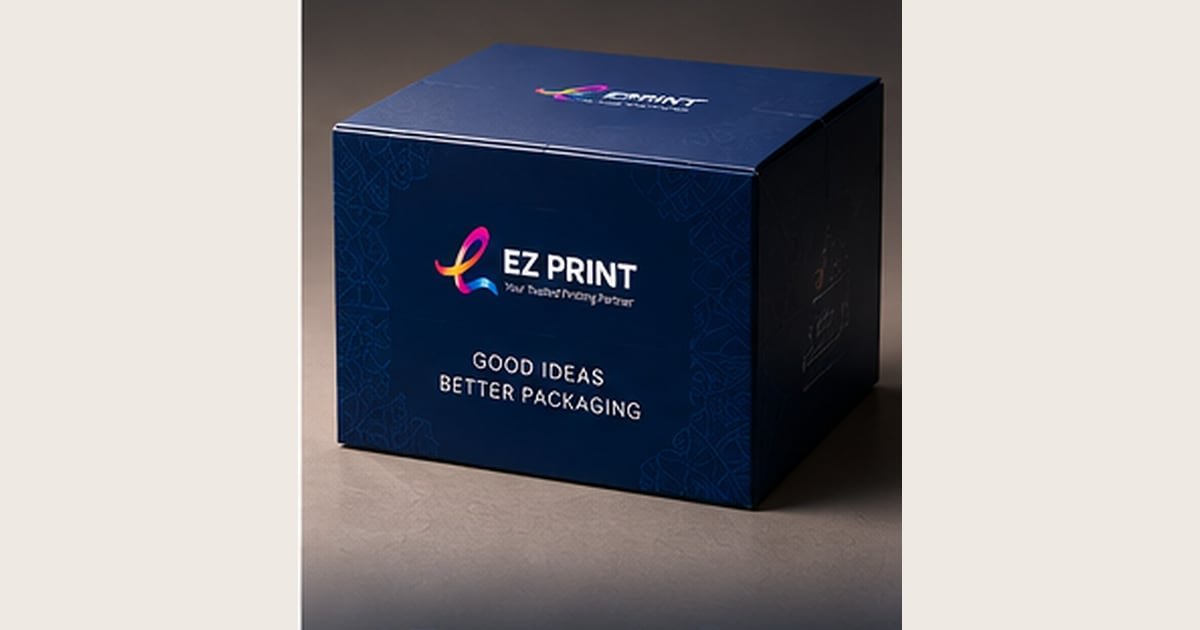 Illustrative collection of folded packaging boxes in different styles.