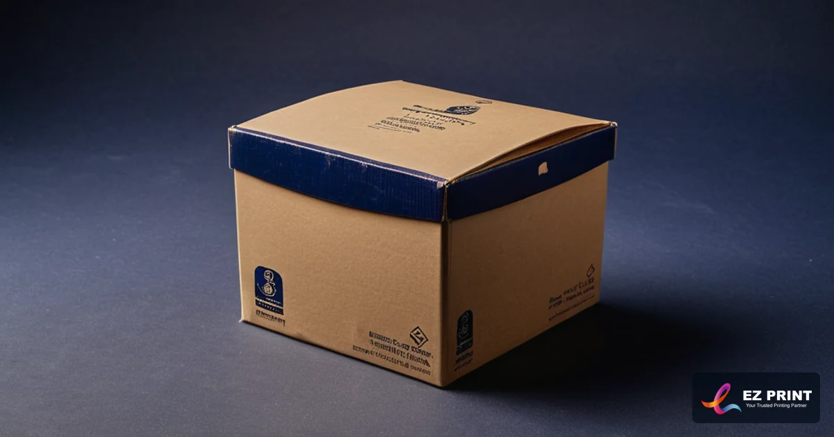 Rigid sealed cardboard cartons labelled with GeBIZ reference numbers ready for courier dispatch to contractor office.