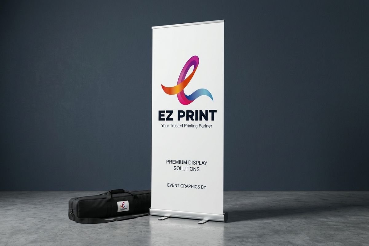 Standard Pull-Up Banner with Anodised Aluminum Cassette and Padded Carry Bag